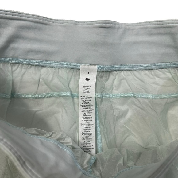 Lululemon Ocean Air Green High-Rise Step Out Short Packable Water-Repellent - Picture 6 of 10